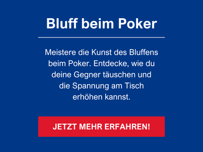 Bluff beim Poker